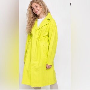 RAINS LTD Curve Coat - Neon Yellow